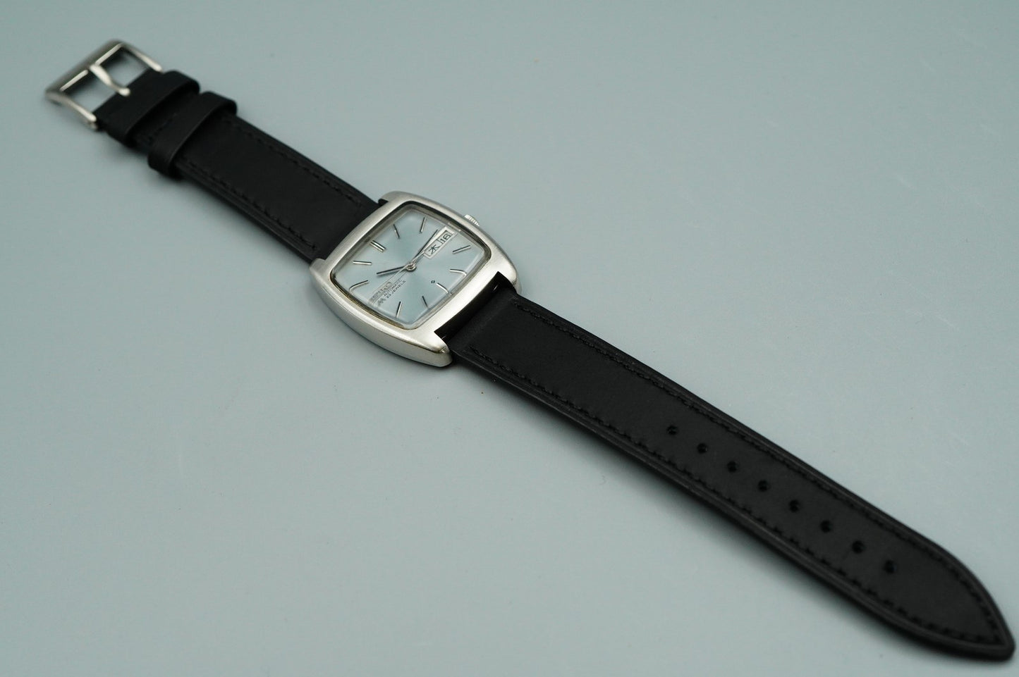 Exc+5 Vintage SEIKO LORD MATIC 5606-5040 Automatic Silver Square 33mm Mens Watch
