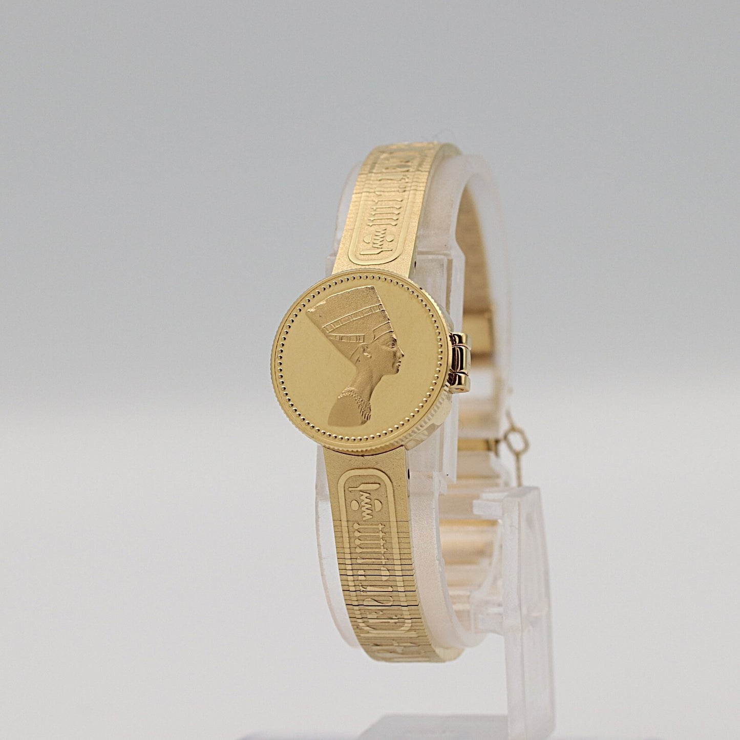 *N MINT* SEIKO Golden Nefertiti 1E20-0A20 Quartz Gold Dial 18mm Women Watch