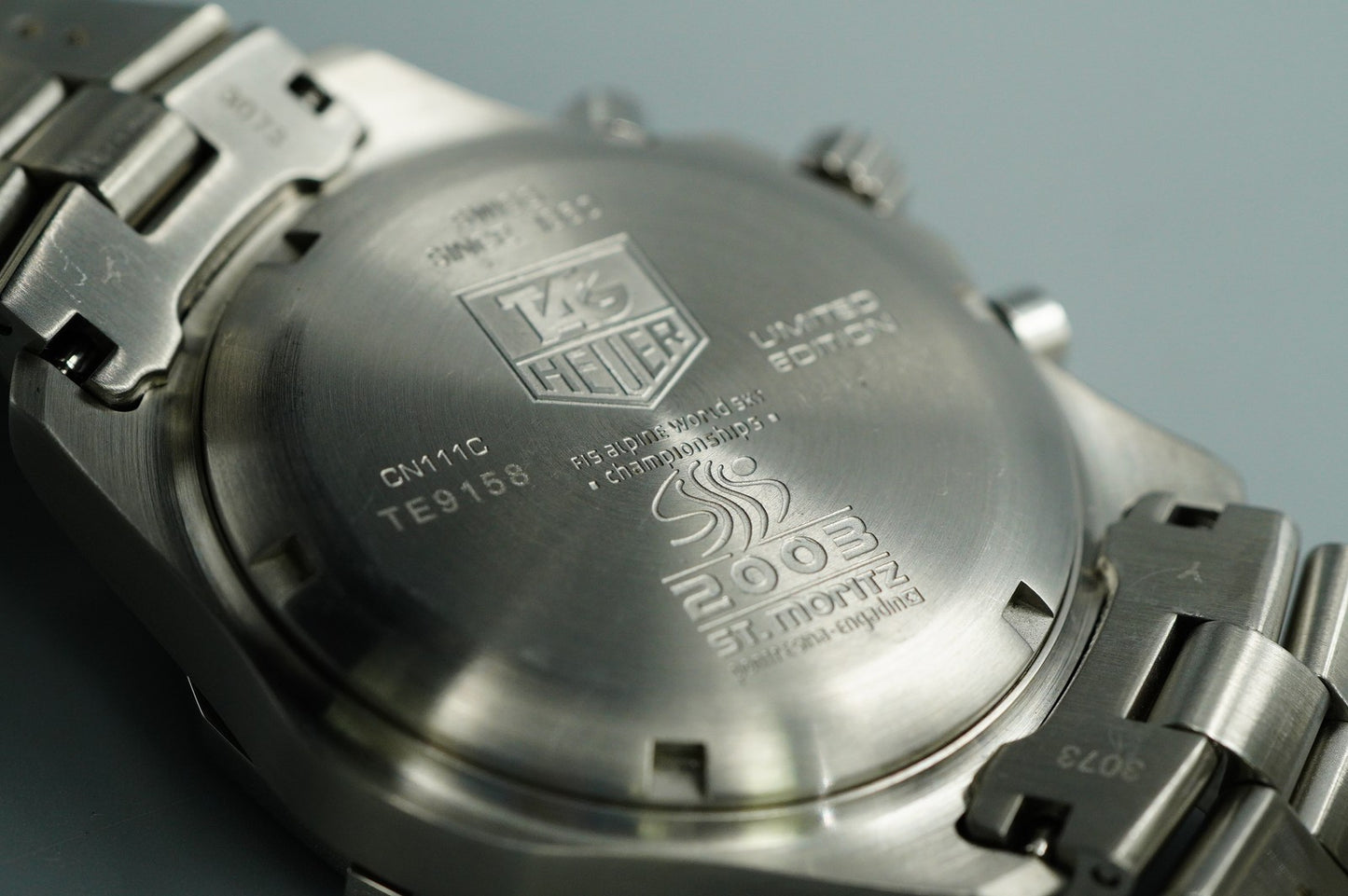 *TOP MINT* Vintage TAG HEUER  CN111C Quartz Silver Dial Round 40 mm Mens Watch