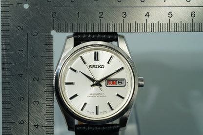 *N MINT* Vintage 1967 SEIKO MATIC-P 5106-8010 AT Silver Round 36mm Mens Watch