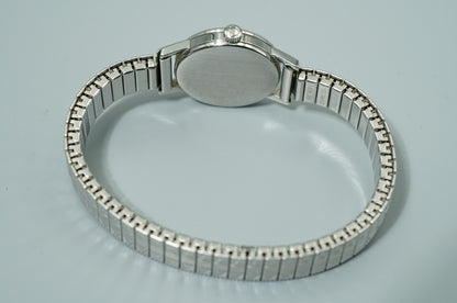 Vintage 1966 OMEGA De Ville Cal.620 Hand Winding Silver Dial 20mm Women Watch