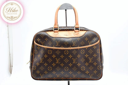 Louis Vuitton Deauville Monogram Brown Handbag M47270 Authentic Condition SA #39