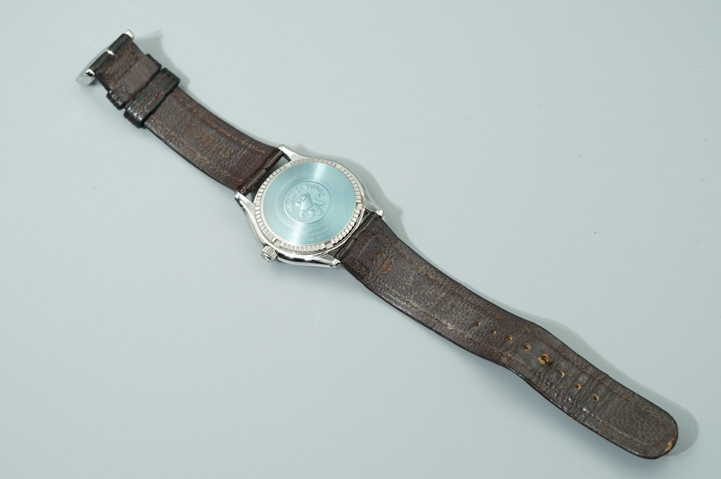 *MINT* Vintage1997 Grand SEIKO 9F61-0A10 Quartz White Dial Round 35mm Mens Watch