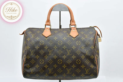 Louis Vuitton Speedy 30 Monogram Brown Handbag M41526 Authentic Condition *B*