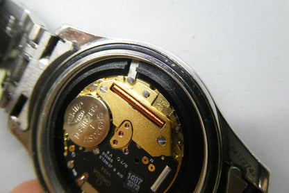 *Exc+5* Vintage 1990s OMEGA Seamaster Cal.1438 196.1501 Qz Black 36mm Mens Watch