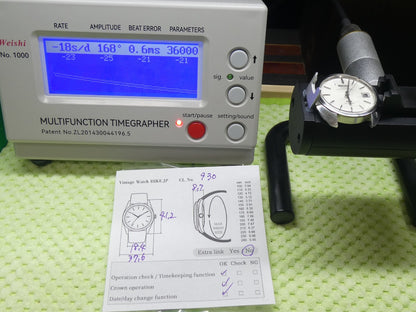 *Working for Parts* Vintage 1970s SEIKO KING 4823-8050 Qz Blue 36mm Mens Watch