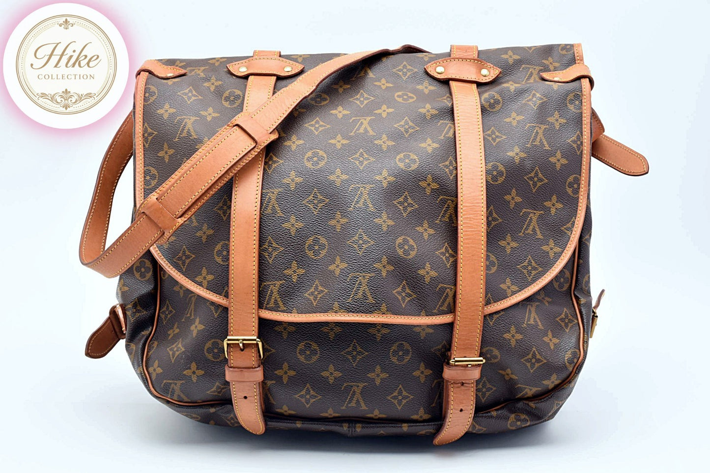Louis Vuitton Saumur 43 Monogram Brown Shoulder Bag M42252 Authentic Condition A