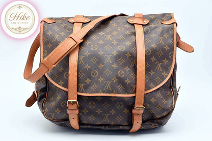 Louis Vuitton Saumur 43 Monogram Brown Shoulder Bag M42252 Authentic Condition A