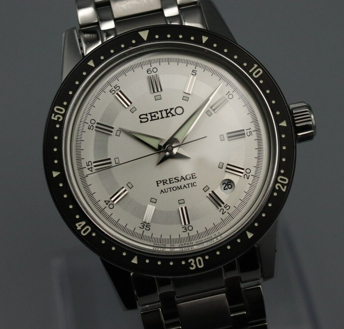 *N MINT+++* SEIKO Presage 4R35-05Z0 Automatic White Dial Date Round Mens Watch