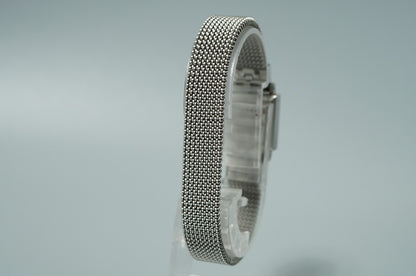 N MINT Vintage 1969 OMEGA Geneve Hand Wind Silver Square 17mm Women Watch
