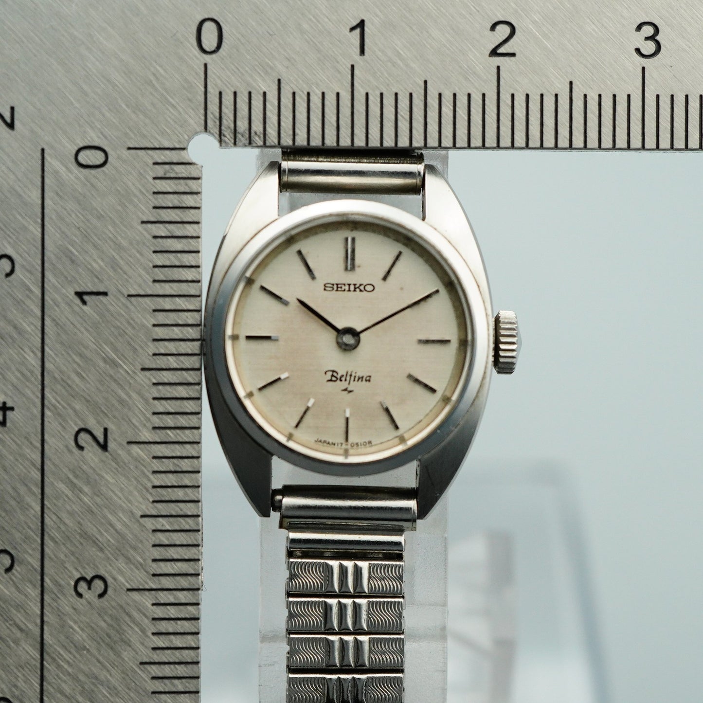 *NEAR MINT* Vintage SEIKO Belfina 17-0420 Hand Winding Silver 20 mm Women Watch