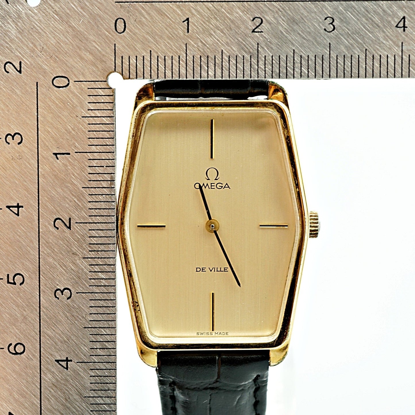 Exc+5 Vintage 1972 OMEGA De Ville Cal.620 HandWind Gold Hexagon 28mm Women Watch