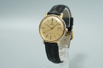 *Exc+4* Vintage 1970s OMEGA De Ville TOOL 106 Automatic Gold 35mm Mens Watch