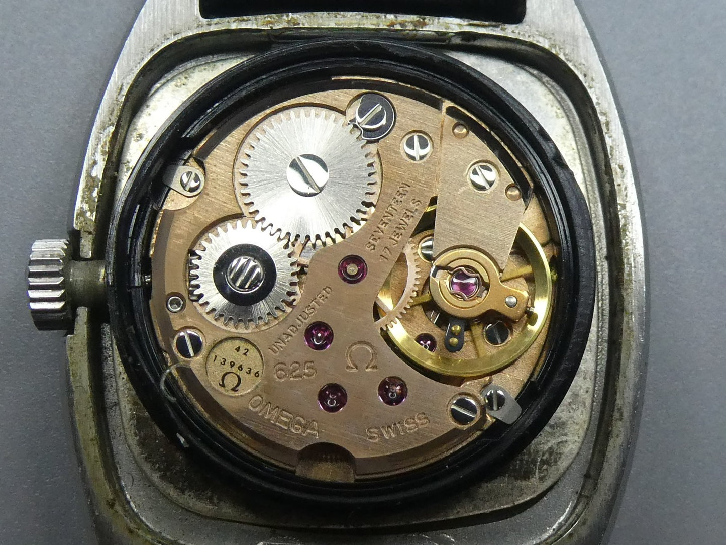 N MINT Vintage 1970 OMEGA De Ville Cal.625 Hand Winding Silver 25mm Women Watch
