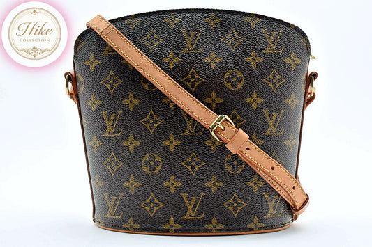 Louis Vuitton DROUOT Monogram Brown Shoulder Bag M51290 Authentic Condition *SA*