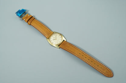 N MINT Vintage 1970 OMEGA De Ville Cal.620 Hand Wind Gold Round 32mm Mens Watch