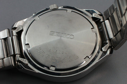 *N MINT* Vintage SEIKO Chronograph 7T92-0CC0 Panda White Dial Quartz Mens Watch