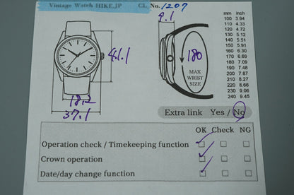 Serviced Vintage 1970 SEIKO KS HI-BEAT 4502-8010 Automatic White 37mm Mens Watch