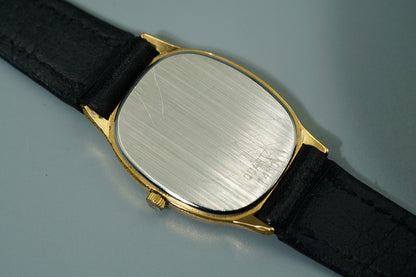 Exc+5 Vintage 1986 OMEGA De Ville Cal.1450 Ref.591.0281 Qz Gold 20mm Women Watch
