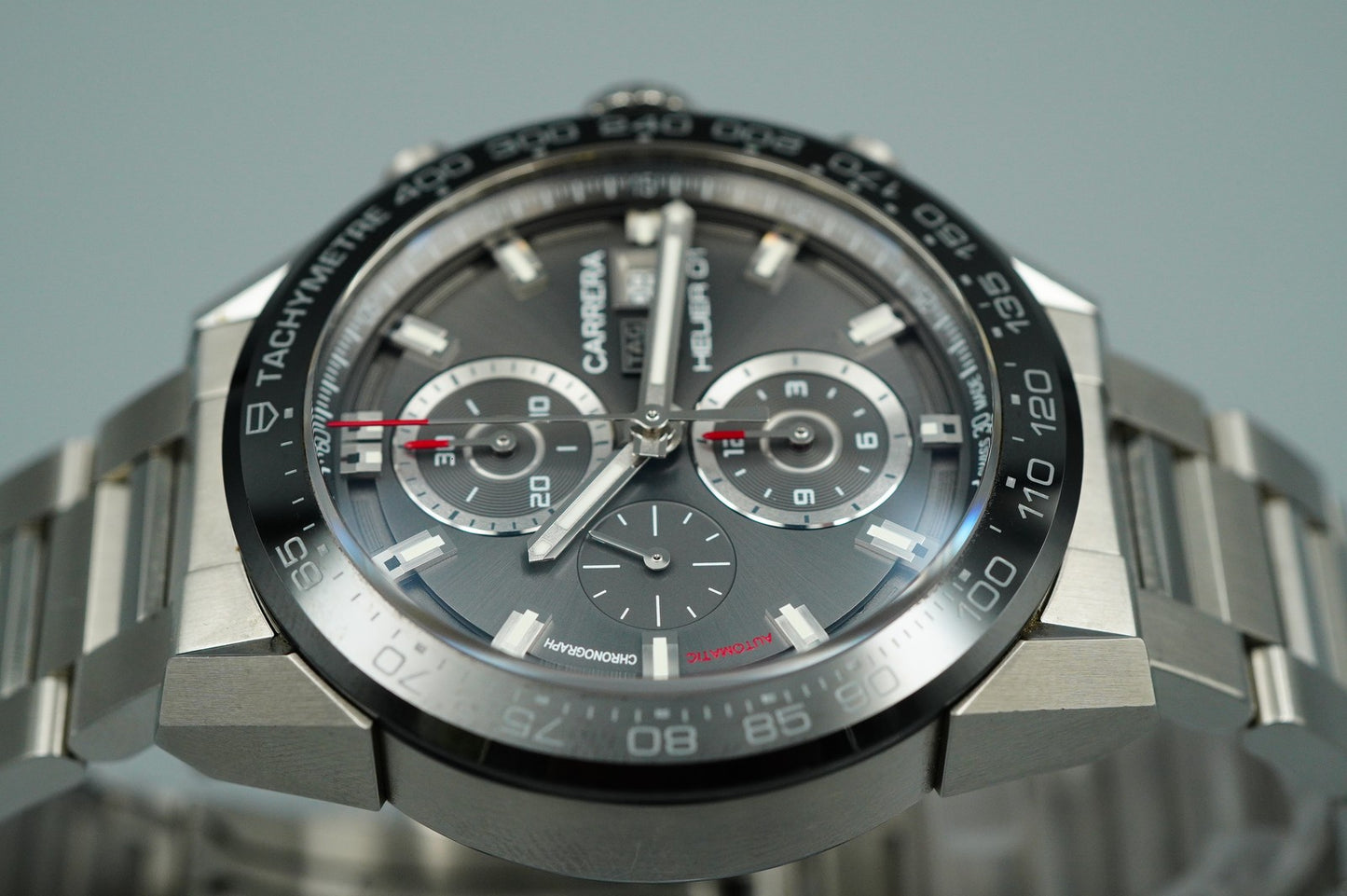 *TOP MINT*  TAG HEUER Carrera Heuer 01 CAR201W Automatic Black 44mm Mens Watch