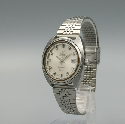 *NEAR MINT* Vintage OMEGA Seamaster COSMIC 2000 Automatic Silver Dial Mens Watch