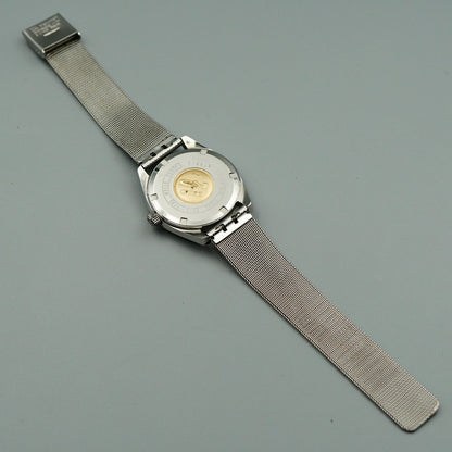 *N MINT* Serviced Vintage SEIKO KS HI-BEAT 4502-7000 AT Silver 36mm Mens Watch