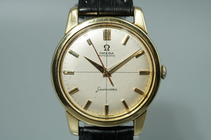 Vintage 1962 OMEGA Seamaster Cal.552 Automatic Gold Cross Line 36mm Mens Watch
