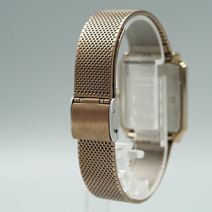*N MINT* Vintage 1980s SEIKO Dolce 7731-5081 Quartz Gold Square 29mm Women Watch