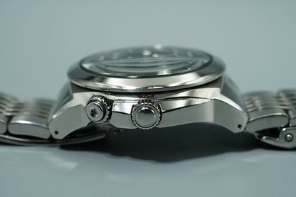 *N MINT* Vintage 1997 SEIKO HI-BEAT 4S12-0010 AT Black Round 37mm Mens Watch