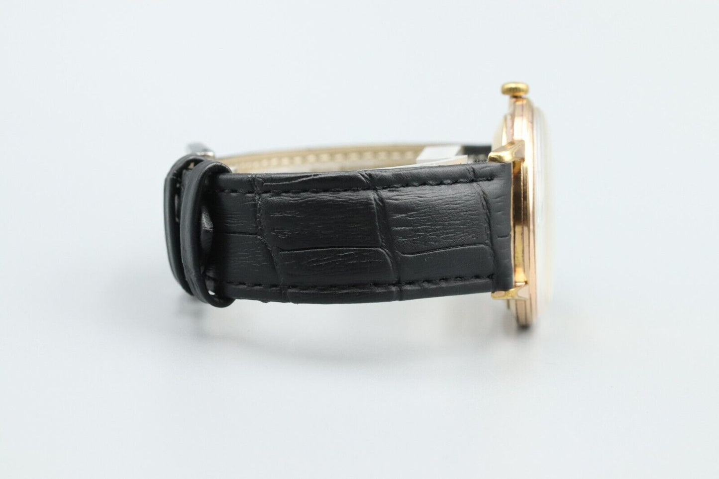 *Exc+5* Vintage SEIKO Crown J15003 Hand Winding Gold Dial 21J Round Mens Watch