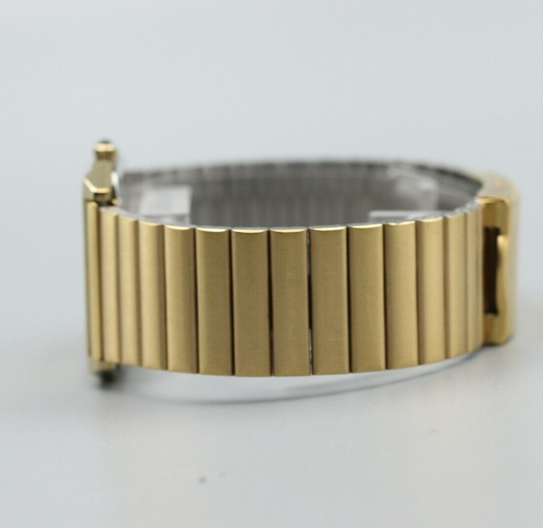 *MINT* Vintage SEIKO Dolce 7740-5000 Quartz Gold Dial Rectangle Mens Watch