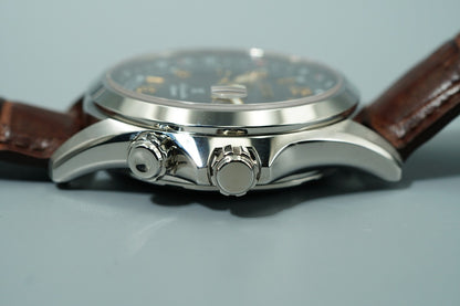 *TOP MINT* SEIKO 6R35-00E0 7771-5011 AT Green Dial Round 39mm Mens Watch