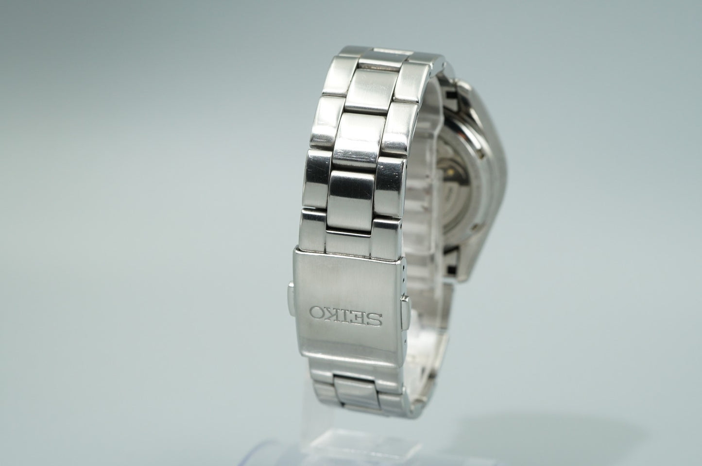 *NEAR MINT*  SEIKO Mechanical 6R15-00C0 Automa Black Dial Round 38mm Mens Watch