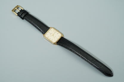 *Exc+4* Vintage 1982 OMEGA De Ville Cal.1417 Qz Gold Octagon 25mm Women Watch