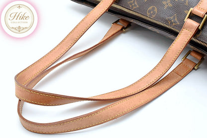 Louis Vuitton CABAS MEZZO Monogram Brown Tote Bag M51151 Authentic Condition SA