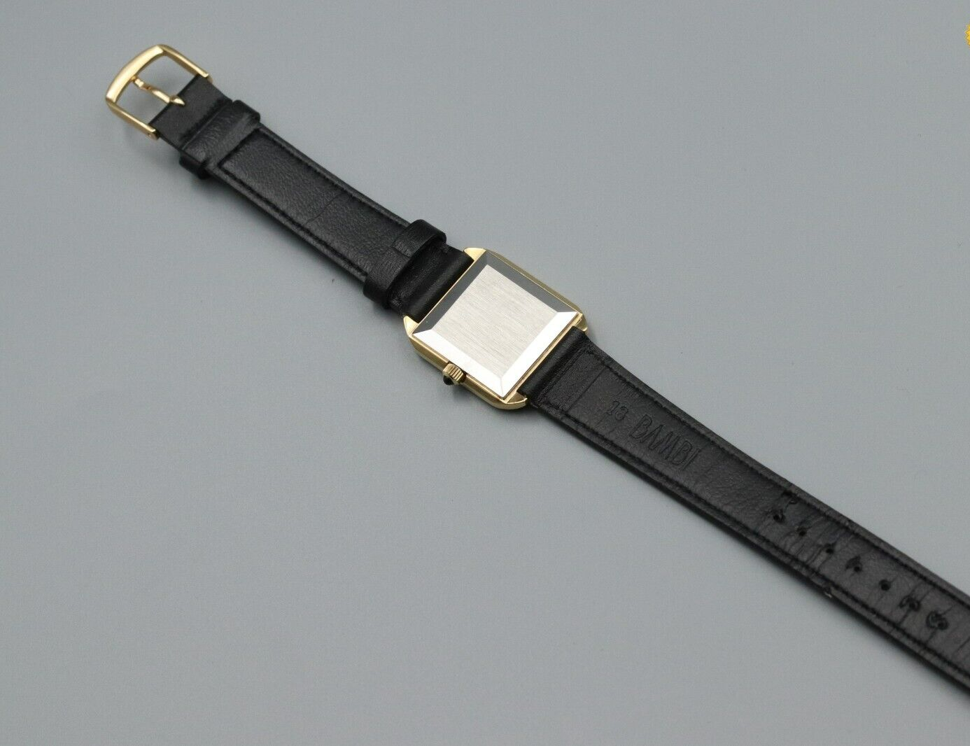 *Exc+5* Vintage OMEGA De Ville Hand Winding Gold Roman Dial Square Women Watch