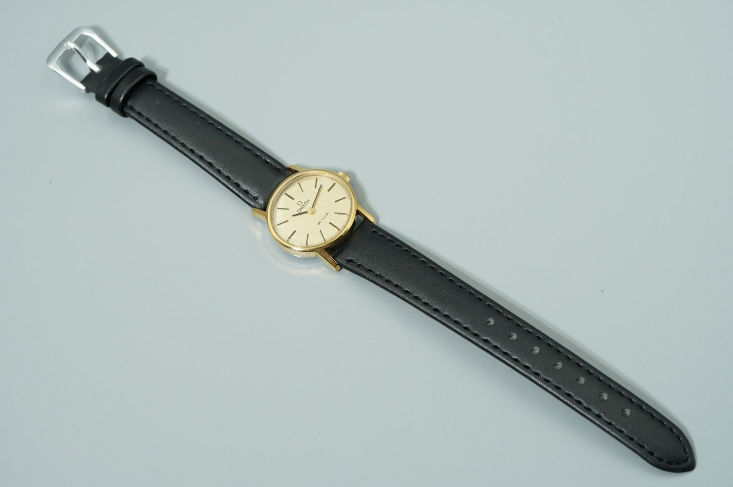 NEAR MINT Vintage 1958 OMEGA De Ville Cal.625 Hand Winding Gold 24mm Women Watch