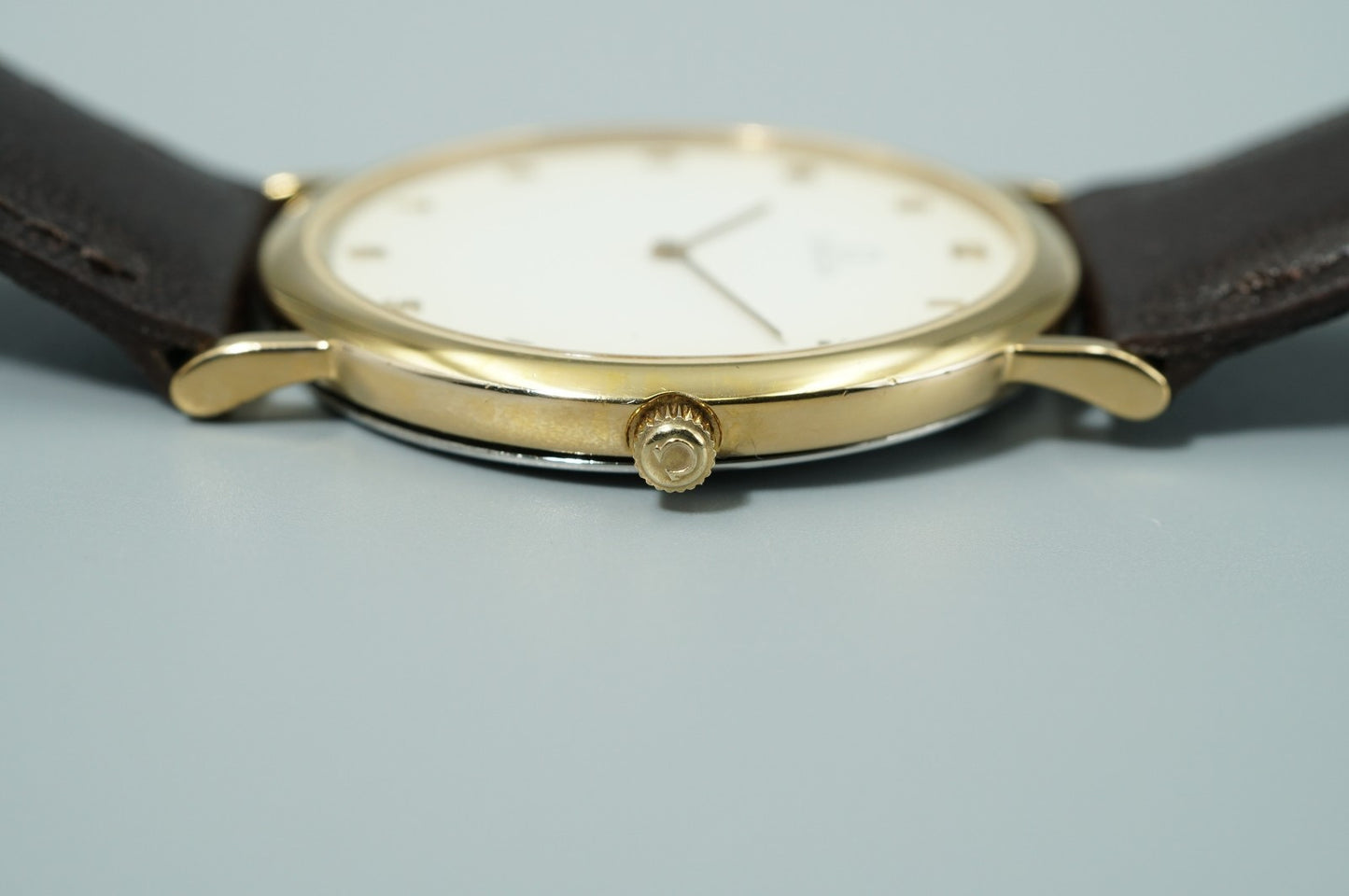 *N MINT* Vintage 1986 OMEGA De Ville Cal.1378 Quartz White Dial 32mm Mens Watch
