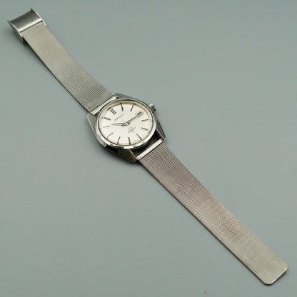 *N MINT* Serviced Vintage SEIKO KS HI-BEAT 4502-7000 AT Silver 36mm Mens Watch