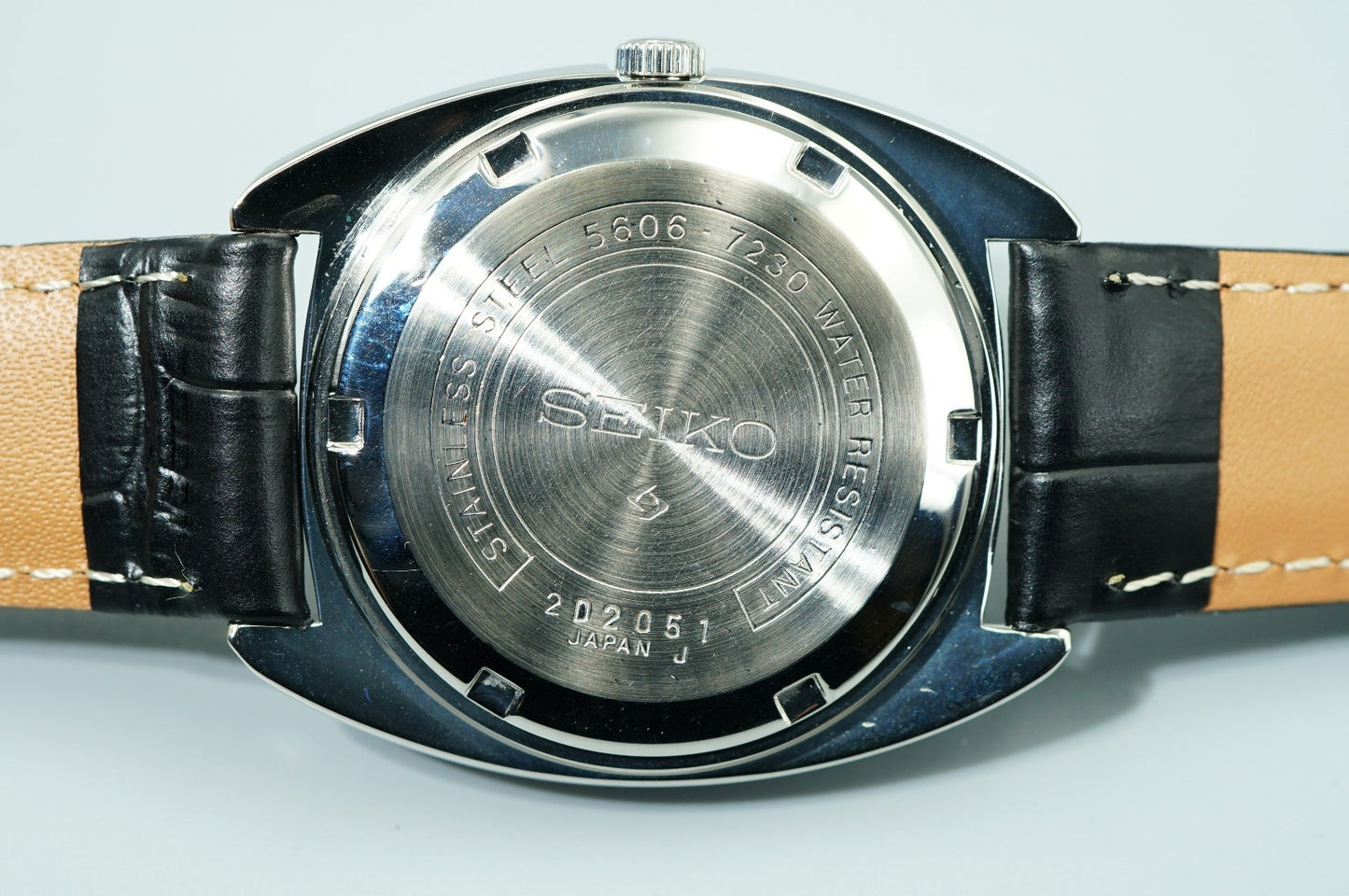 Serviced Vintage SEIKO Lord Matic 5606-7230 Automatic Blue Dial 35mm Mens Watch