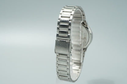 *NEAR MINT* Vintage 1992 SEIKO Grand 9581-7000 Qz Silver Round 33mm Mens Watch