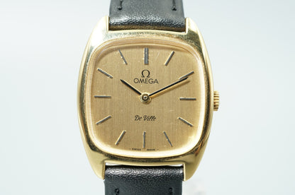 *N MINT* Vintage 1977 OMEGA De Ville Cal.625 Hand Wind Gold 25mm Women Watch