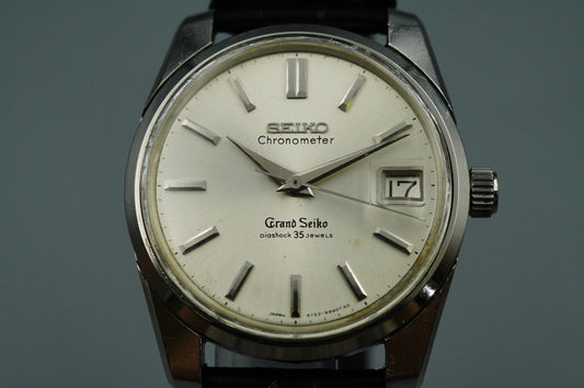 Exc+5 1960s SEIKO GRAND SEIKO 43999 Hand Winding Silver Round 36mm Mens Watch