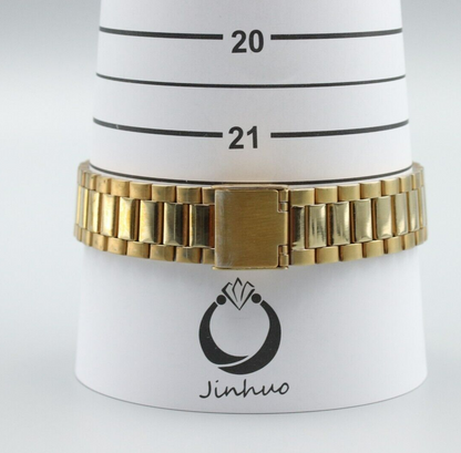 *Exc+5* Vintage SEIKO Seikomatic J14075 Quartz Gold Dial Round Mens Watch