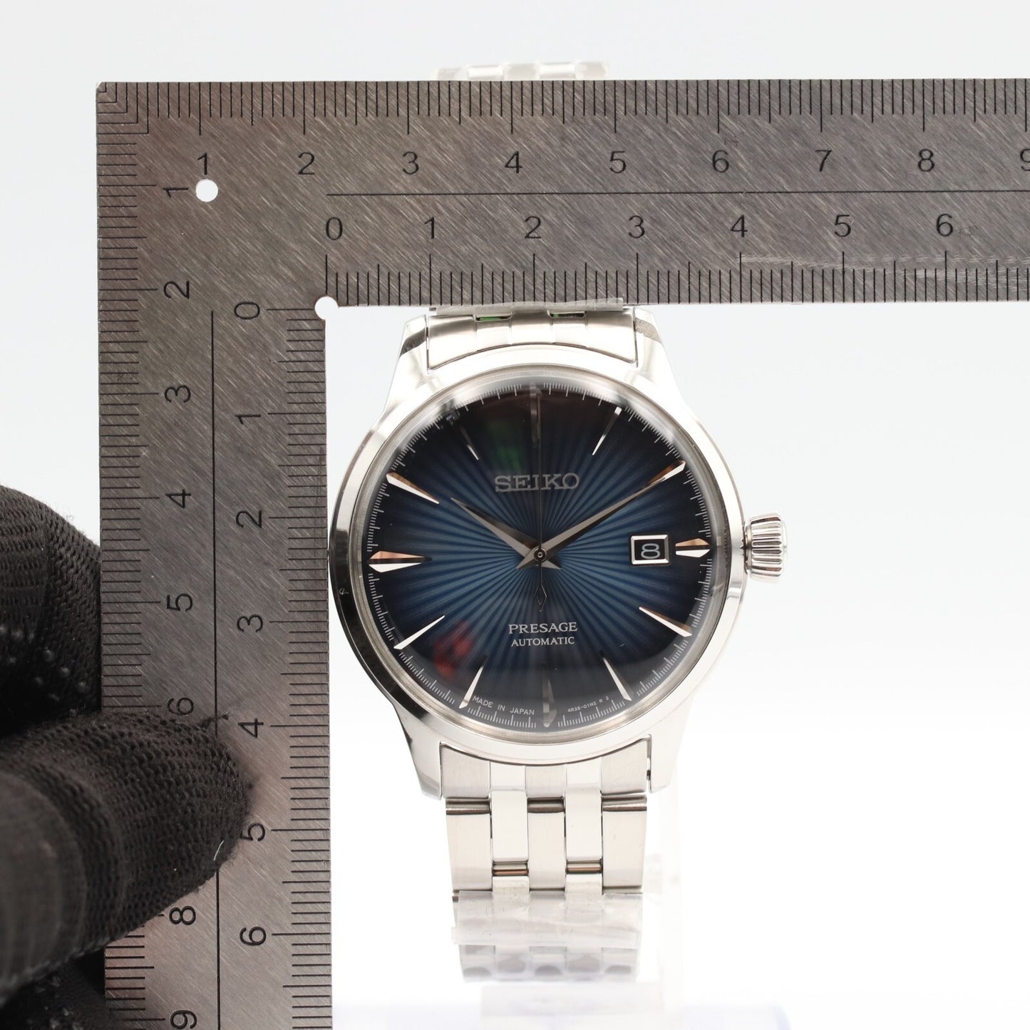 *UNUSED* SEIKO PRESAGE 4R35-01T0 Automatic Navy Dial Round 40mm Mens Watch