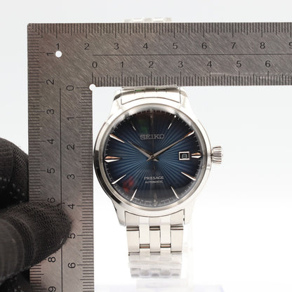 *UNUSED* SEIKO PRESAGE 4R35-01T0 Automatic Navy Dial Round 40mm Mens Watch