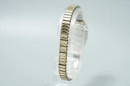 *Exc+4* Vintage 1968 SEIKO Mcrit 5139 Hand Wind White Rectangle 17mm Women Watch