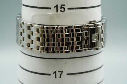 *MINT* OMEGA De Ville 424.10.27.60.01.001 Qz Black Round 34mm Mens Watch