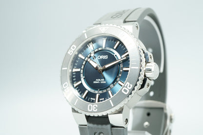 *MINT* ORIS Aquis Source of Life Limited Edition Automatic Navy 44mm Mens Watch