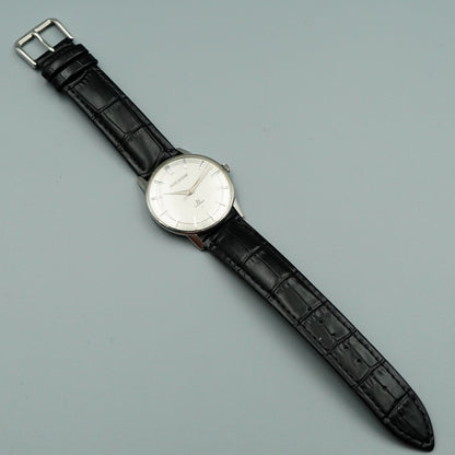 *Exc+5* Vintage SEIKO SKYINER J15006E Hand Winding White Round 36mm Mens Watch